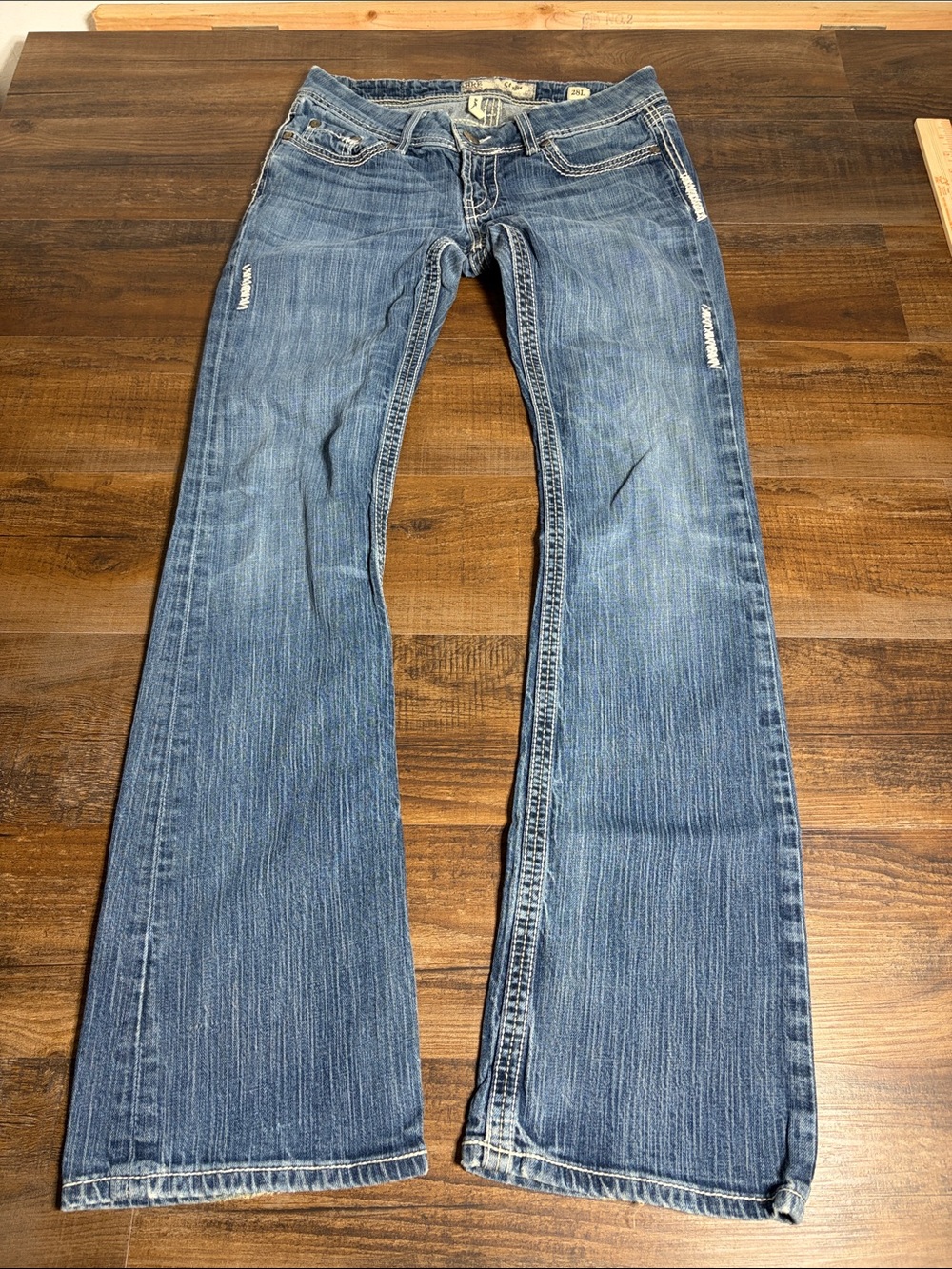 BKE Women's Medium Blue Flare Jeans